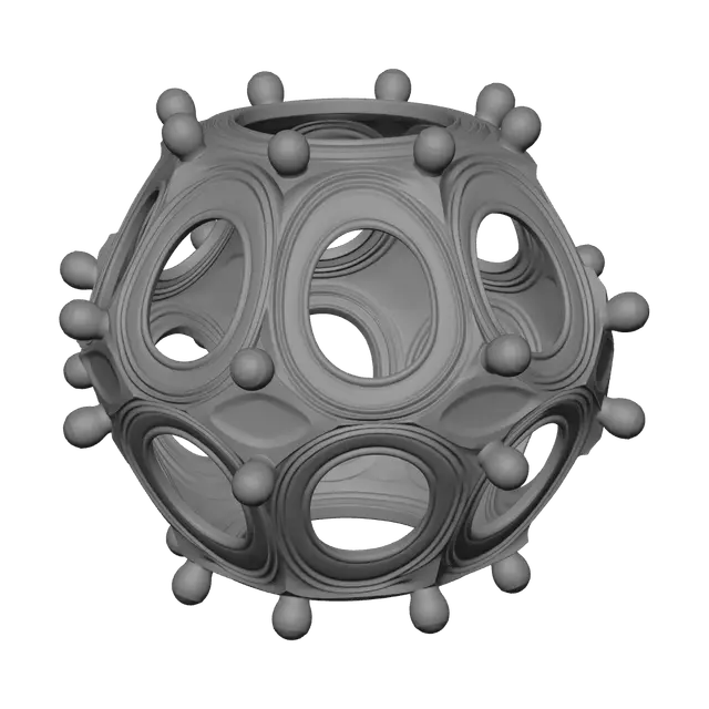 3D model for Weathered Roman Dodecahedron