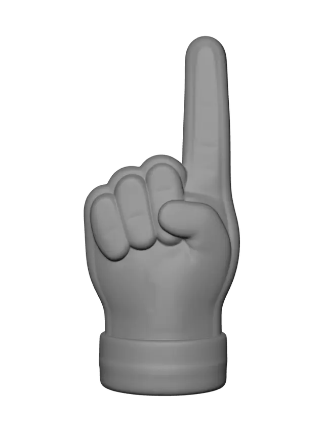 3D model for Number One Foam Finger