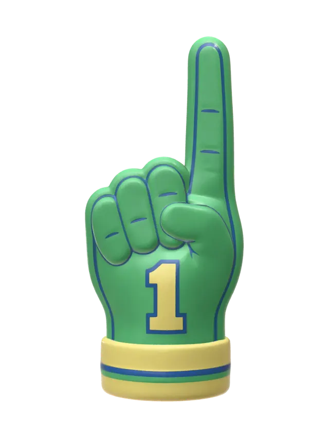 3D model for Number One Foam Finger