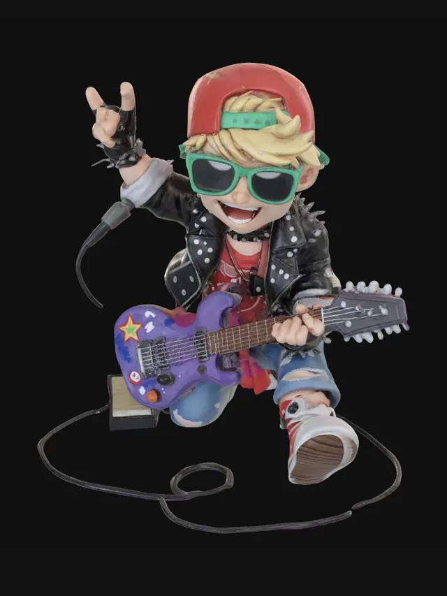 3D model for Rock Star Kid