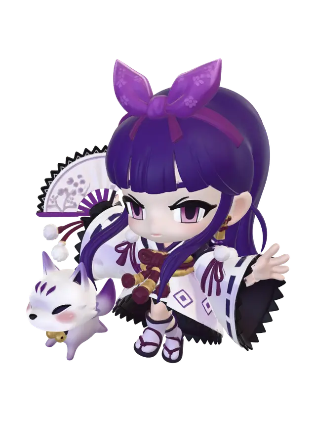 3D model for Violet Shrine Fox