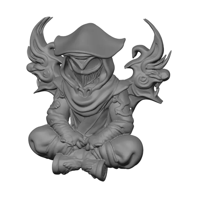 3D model for Crimson Flame Ninja