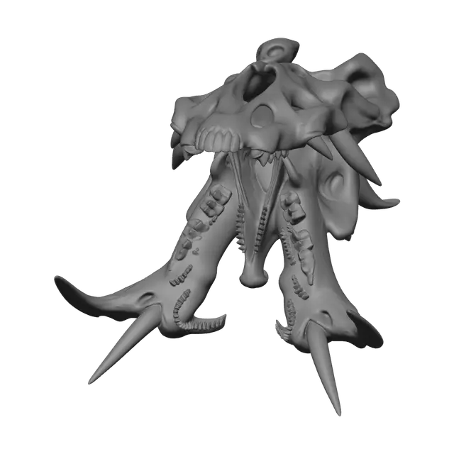 3D model for Stylized Hippo Skull
