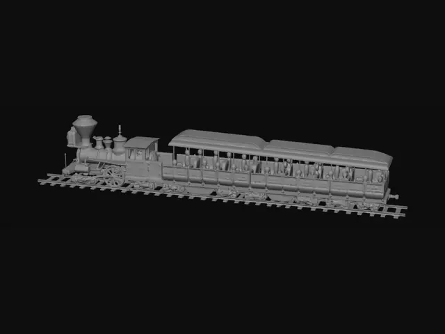 3D model for Colorful Garden Steam Train Ride