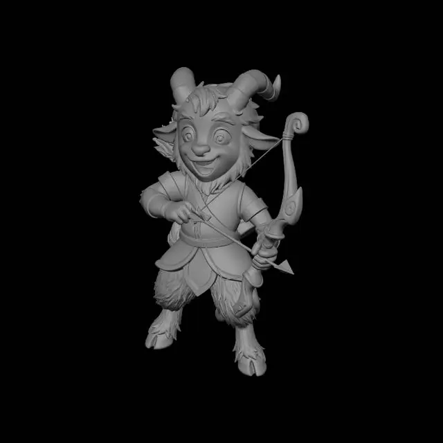 3D model for Quiverhorn the Green Archer