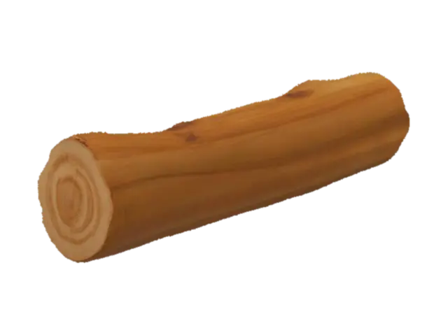 Log 3D model, vytvořený pomocí AI