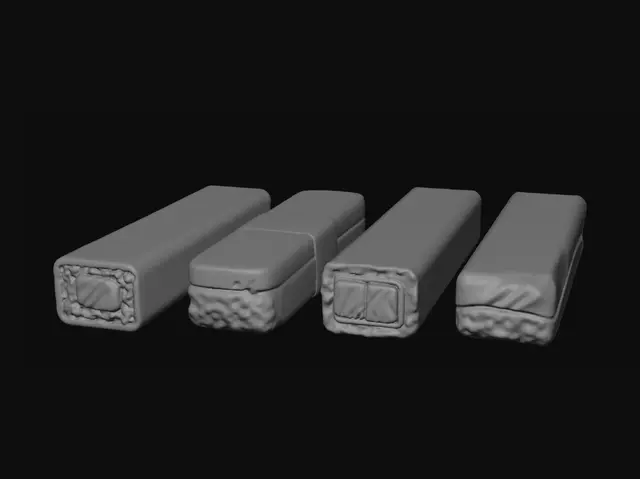 3D model for Color Block Erasers