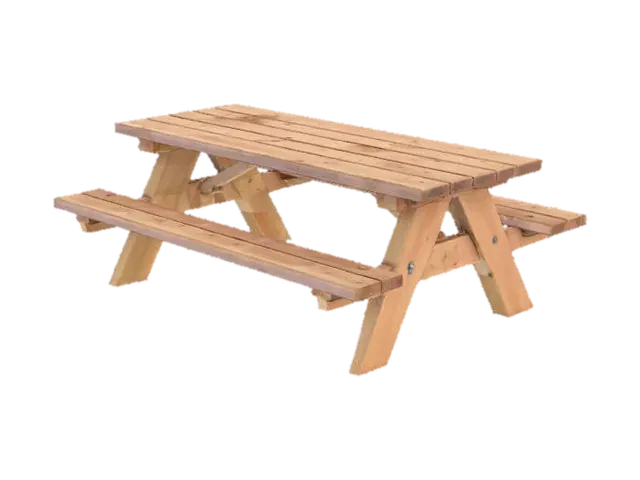 wooden picnic table - Park 3D model, vytvořený pomocí AI