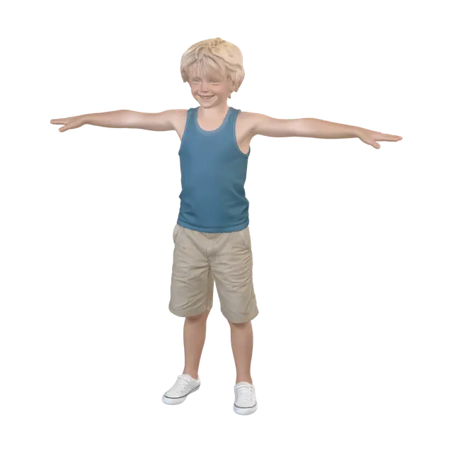3D model for T-Pose Boy