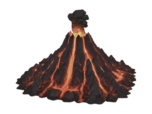 3D model for Erupting Volcano Peak
