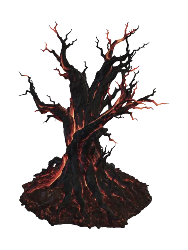Lavaheart Tree - Heart 3D model, vytvořený pomocí AI