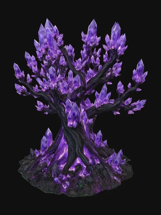 3D model for Amethyst Crystal Tree