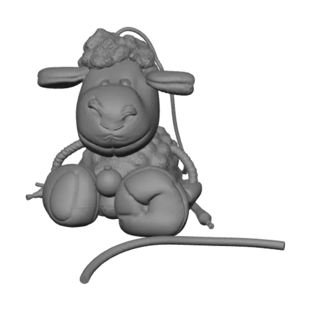 3D model for Blue Sheep Plush