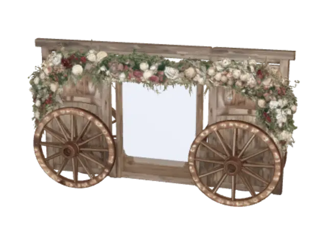 3D model for Rustic Floral Wagon