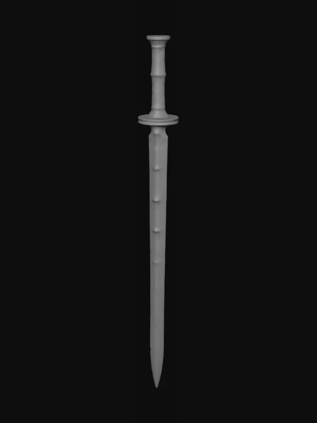 3D model for Emerald Vein Dagger