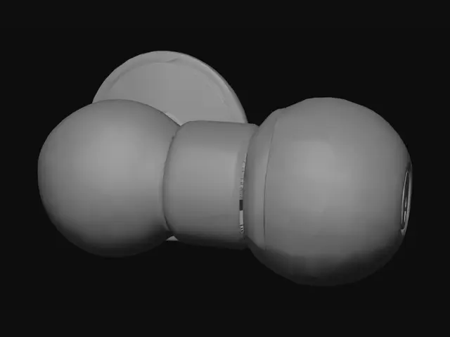 3D model for Minimalist White Doorknob