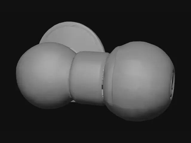 3D model for Minimalist White Doorknob