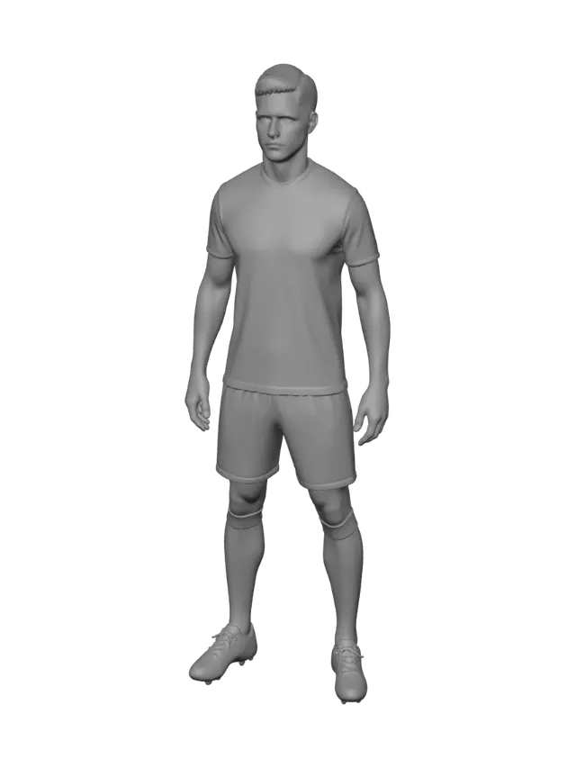 3D model for Navy Soccer Kit