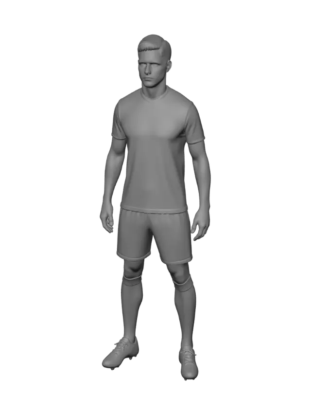 3D model for Navy Soccer Kit