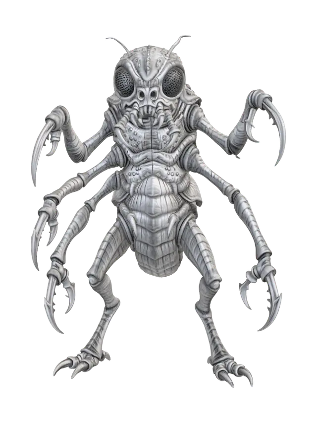 Modello 3D Ironclad Mantis - Tagger, generato dall’IA