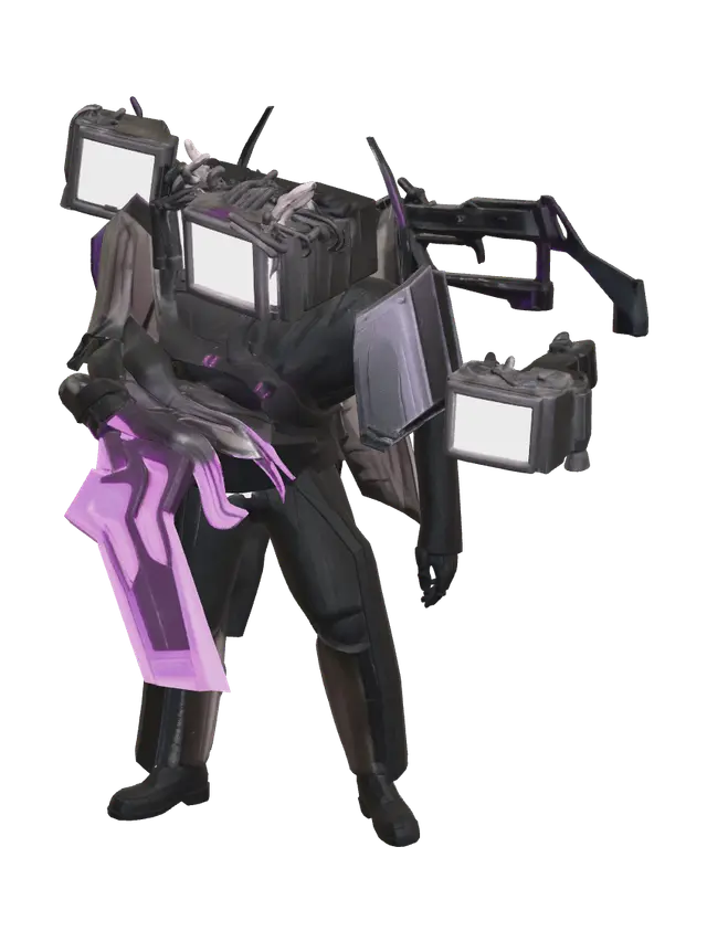 3D model for Low-Poly Upgraded Titan Tv Man