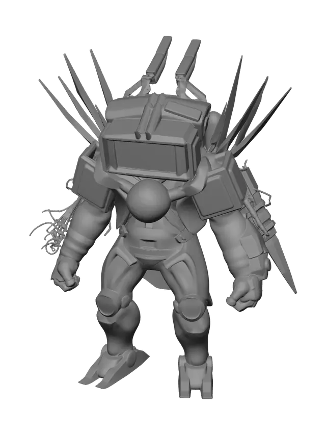 3D model for Modern Upgraded Titan Tv Man