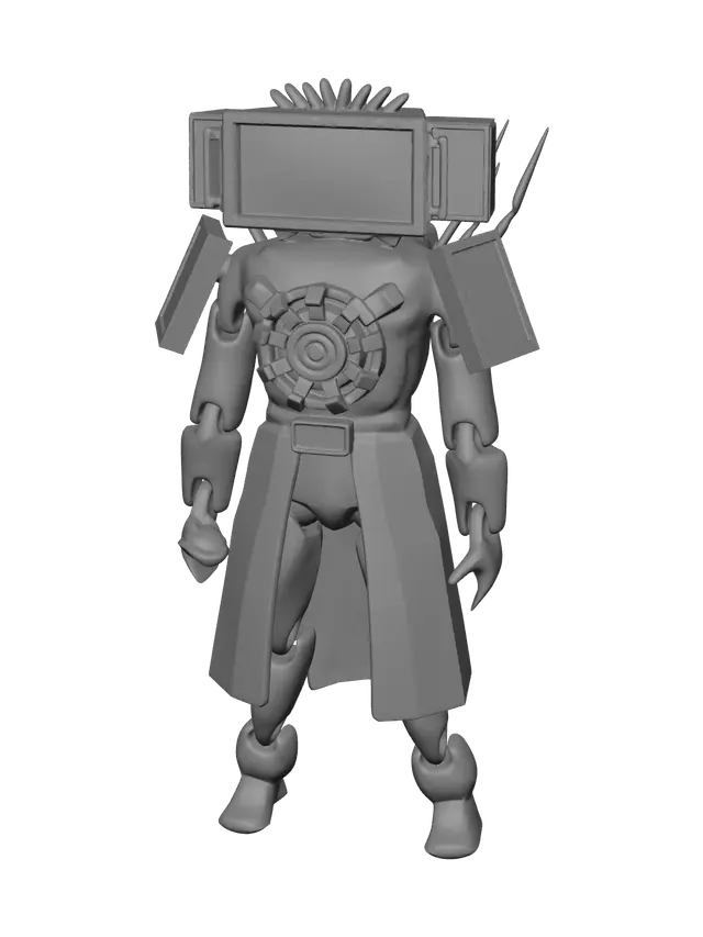 3D model for Weathered Upgraded Titan Tv Man