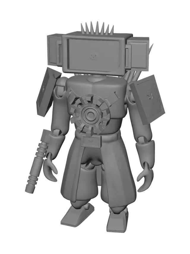 3D model for Realistic Upgraded Titan Tv Man