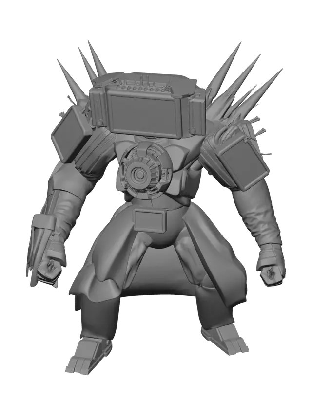3D model for Stylized Upgraded Titan Tv Man