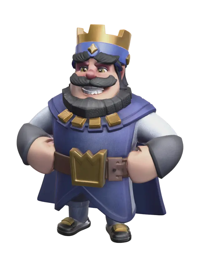 Realistic Clash Royale 3D model, vytvořený pomocí AI