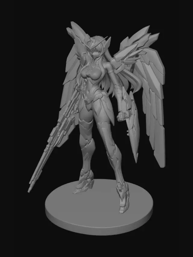 3D model for Wing Gundam Angel