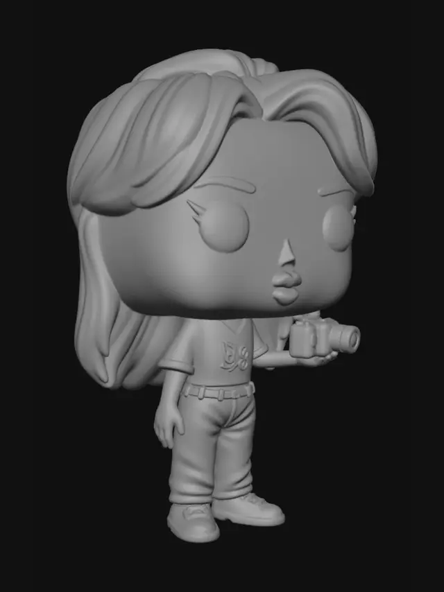 3D model for The Selfie Girl