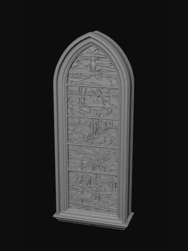3D model for Stained Glass Seascape