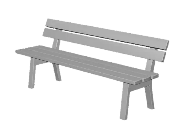 3D model for wooden park bench, 

simple design, 

peaceful and minimal, 

suitable for sitting and contemplating life