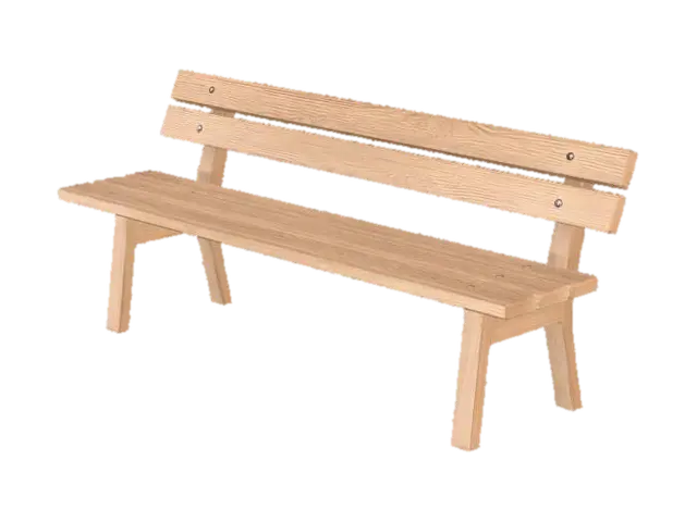 3D model for wooden park bench, 

simple design, 

peaceful and minimal, 

suitable for sitting and contemplating life