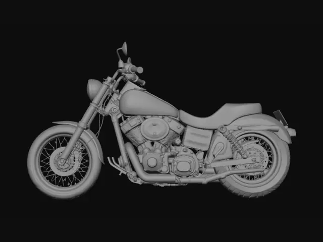 3D model for Harley-Davidson in the alley