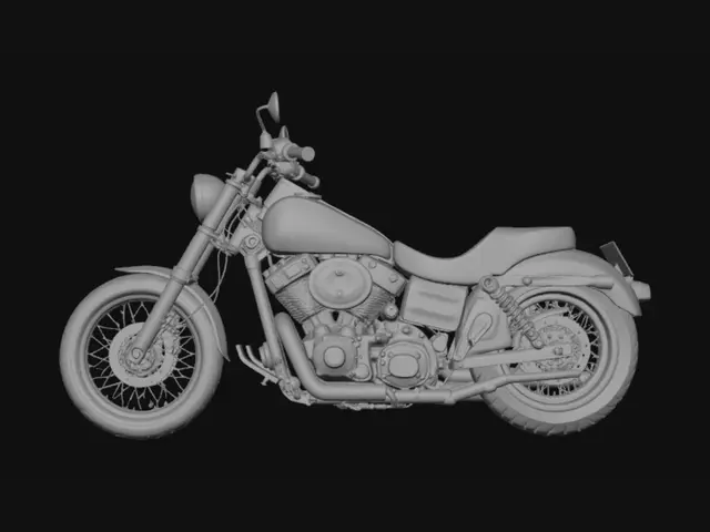 3D model for Harley-Davidson in the alley