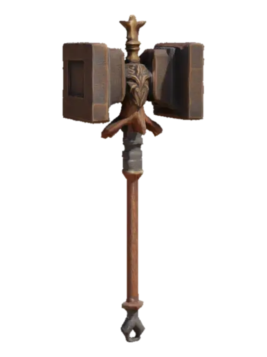 Warrior's Judgement - Blunt 3D model, vytvořený pomocí AI