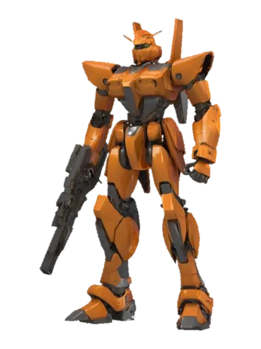 Guardian Mech in the Canyon - Bot 3D model, vytvořený pomocí AI