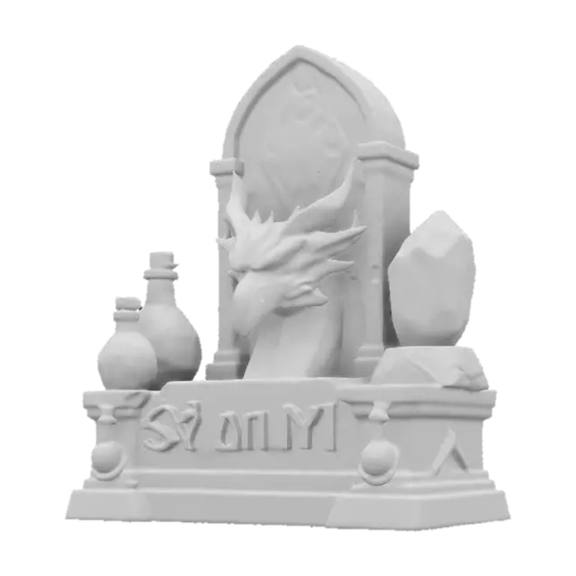 3D model for Skyrim Alchemy Shrine