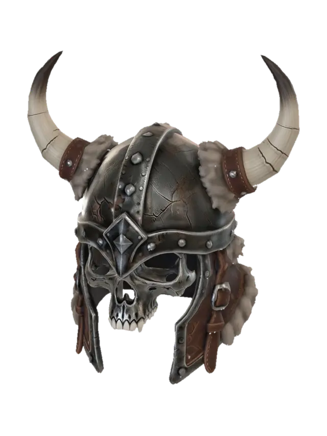 3D model for Horned Skull Viking Helmet