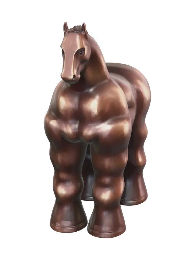 3D model for Realistic Fat Horse