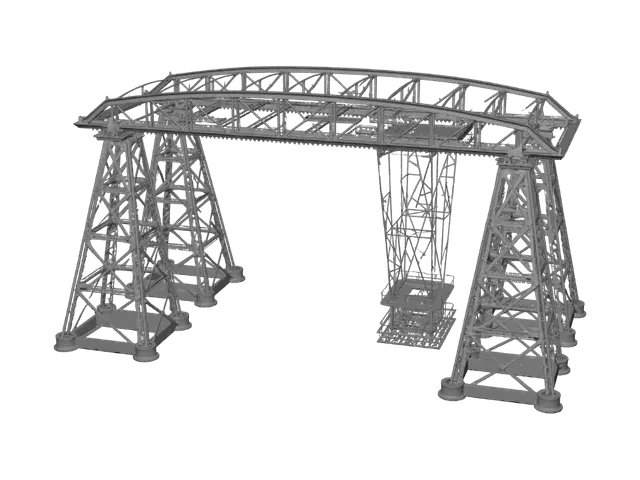 3D model for Giant Lift Bridge Over the River