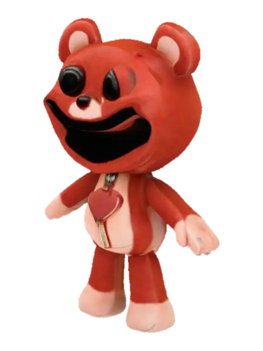 Gleeful Plush Bear - Curiousmonkey 3D model, vytvořený pomocí AI
