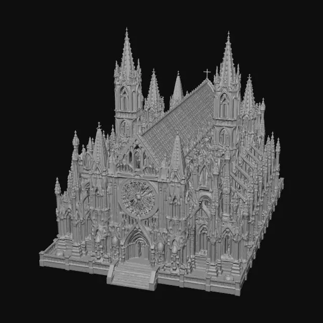 3D model for Midnight Gothic Cathedral
