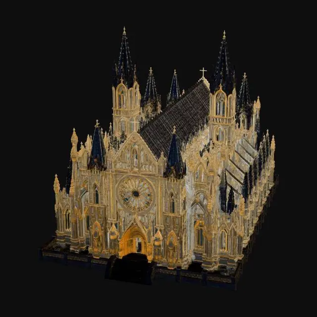 3D model for Midnight Gothic Cathedral