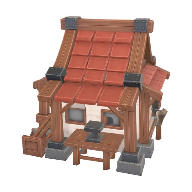 Workshop 3D Game - Craftsmanship 3D model, vytvořený pomocí AI