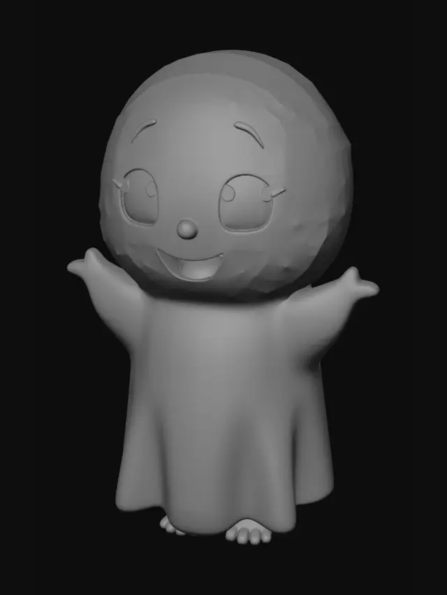3D model for Make a mini ghost design to be able to quickly mass print to sell.