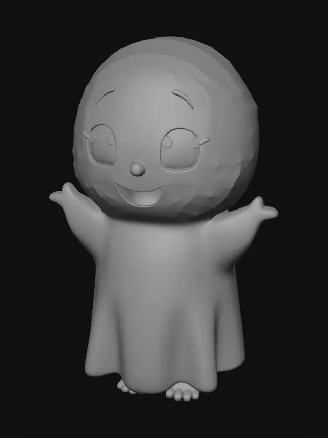 3D model for Make a mini ghost design to be able to quickly mass print to sell.