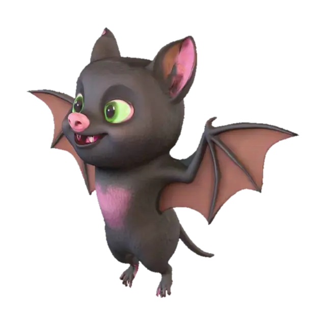 3D model for Happy Bat Flying, #Halloween2025#